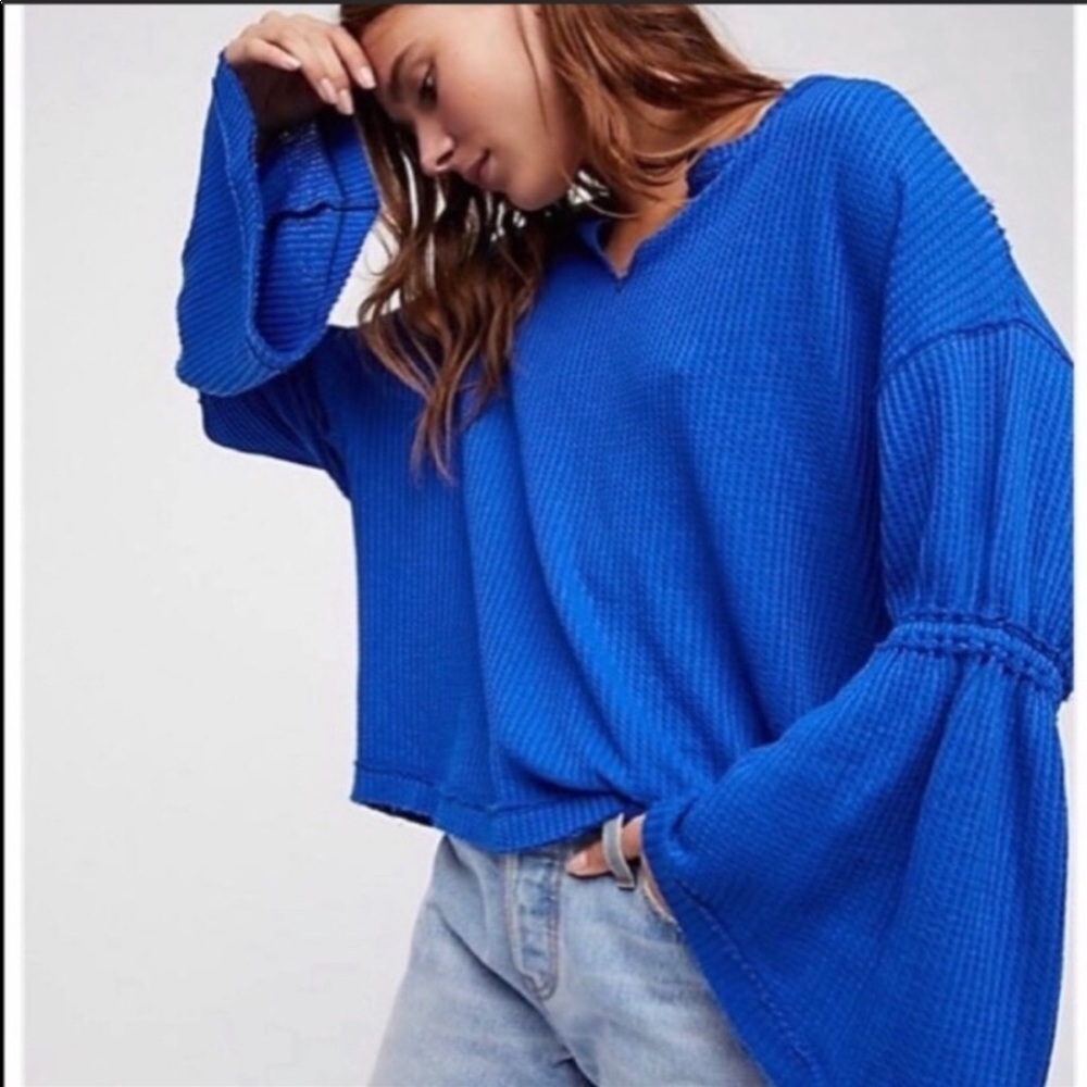 Blue Free People Shirt